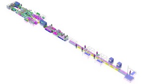 3D Model Design of Soft Pack Power Battery Assembly PACK Line