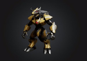 DIB MONSTER BOT STL OBJ GLB FOR 3D PRINTER