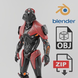 Android Humanoid Robot  Lowpoly RIgged