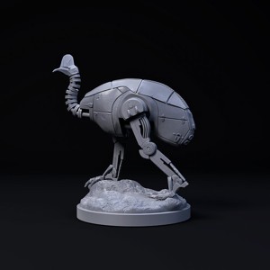 Cassowary mecha robot 32mm scale pre-supported