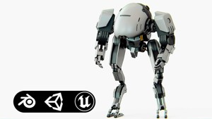 COMBAT DROID OMRON Rigged for Unreal Engine - Unity - MIXAMO