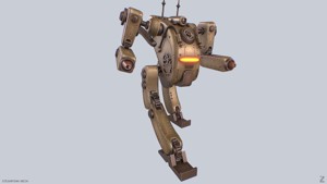 Steampunk mech