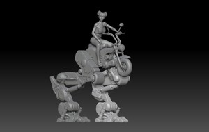 MECHA BIKE ANTIGRAVITY GIRL 2