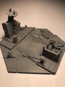 DIORAMA BASE FOR GAMMA WORLD DEATH MACHINE OR WARBOT