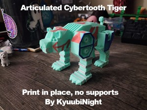 CYBERTOOTH TIGER (ARTICULATED ROBOT SABERTOOTH TIGER)