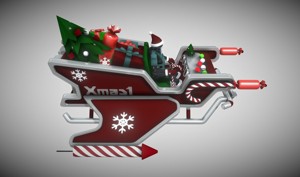 Xmas Robo Santa Sleigh 2023