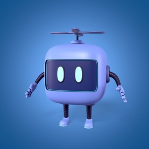 Cartoon Robot -- Rigged