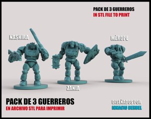 PACKS OF 3 STL ROBOTS