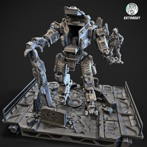 Big Particle Robot Poseable Set 100mm approx height