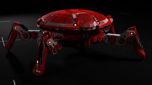 SpiderBot LowPoly-MidPoly