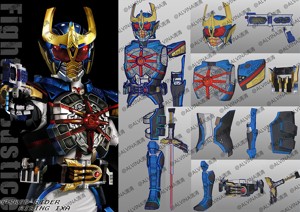 Kamen Rider Ixa Burst Mode Armor - DIY Cosplay Pepakura Foam
