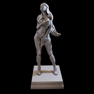 CyborgGirl for 3d Print