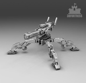  Robot with powerful weapons