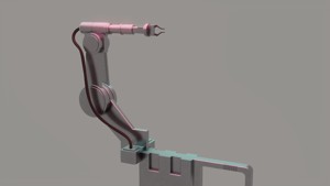 SCI FI ROBOTIC ARM AND PICKING MACHINE