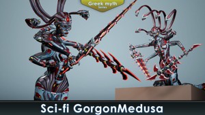 Sci-fi Medusa Gorgon