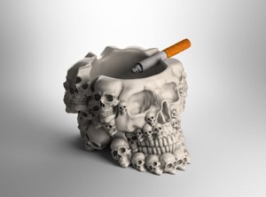 skull ashtray biomechanical skull ashtray robot ashtray
