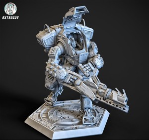 A Robot and his Big Robot 75mm 3D Printable