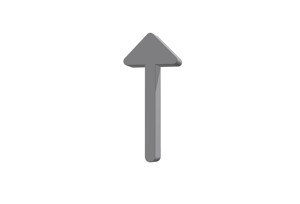 3d arrow alt up