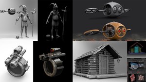 Robot Drone and Character
