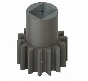 Spur gear for the motor of the arm of JK01 RC robot
