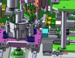 industrial 3D model cylinder hole testing machine
