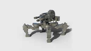 Gun mech walker