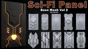 Sci-fi Panels Base Mesh Vol 2
