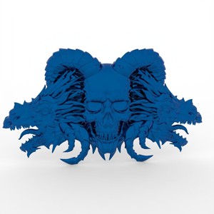 3D Model STL File for CNC Router Laser 3D Printer Dragon Skull