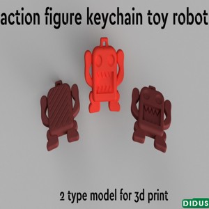 ACTION FIGURE KEYCHAIN TOY ROBOT