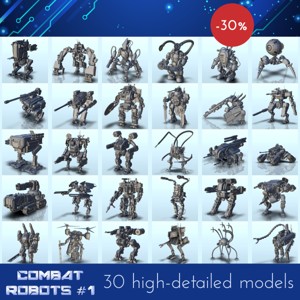 COMBAT ROBOT PACK N° 1 - BATTLETECH MECHWARRIOR SCIFI SCIENCE FICTION SF WARHORDES GRIMDARK CONFRONTATION