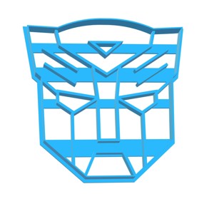 CORTANTE COOKIE CUTTER 5CM AUTOBOT TRANSFORMERS ROBOT