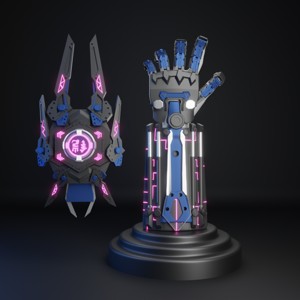Cosplay Cyberpunk Gauntlets