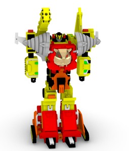 SUPER BUILD TIGER DX(THE BRAVE OF POLICE J-DECKER) -TRANSFORMATION COMBINED ROBOT