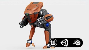 BATTLE DROID TORROUS Rigged for Unreal Engine - Unity - MIXAMO