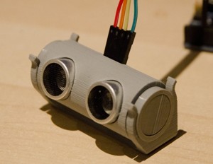 HC-SR04 CASING + ANGLE ADJUSTABLE CRADLE