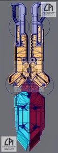 GUNDAM: GUSION SCISSOR VARIABLE SHIELD (12 PIECES)