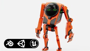 UTILITY BOT V-20 Rigged for Unreal Engine - Unity - MIXAMO