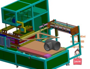 industrial 3D model Product cutting-sealing machine