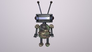 Cartoon Robot 3D Model
