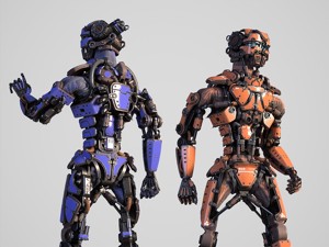 Highly detailed robot model
