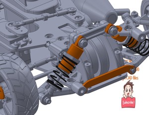 Gasoline car chassis-industrial 3D model
