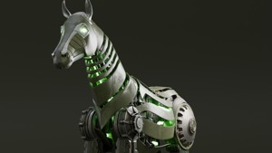 Sci-fi robot horse