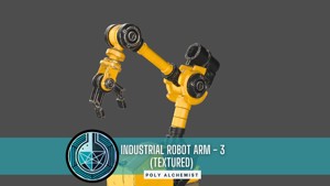 Industrial Robot Arm - 3  - Textured