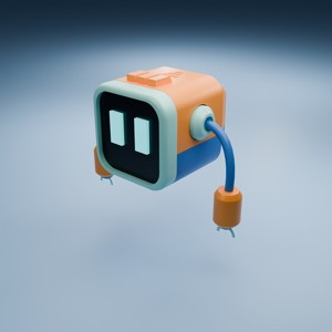 Hard Surface Stylized Robot Model for 3D Projects