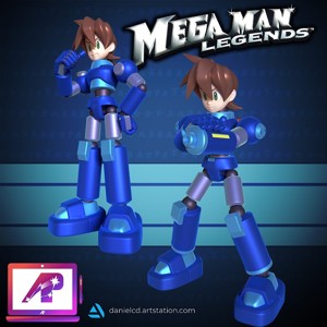 Articuled Megaman Legend 1 and 2