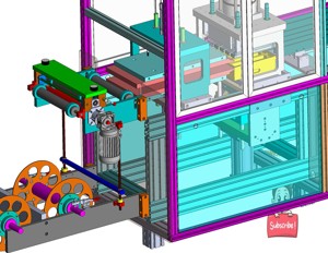 industrial 3D model Toothbrush Packing Machine