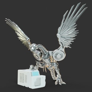 LASERBEAK TRANSFORMERS DOTM STATUE FAN ART