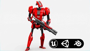 BATTLE DROID KA-20  Rigged for Unreal Engine - Unity - MIXAMO
