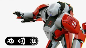 COMBAT DROID IONOS Rigged for Unreal Engine - Unity - MIXAMO