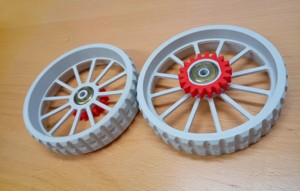 Robot wheels (114mm) with gear drive